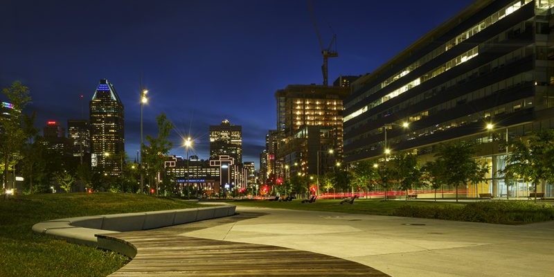 Photo de nuit à Montréal